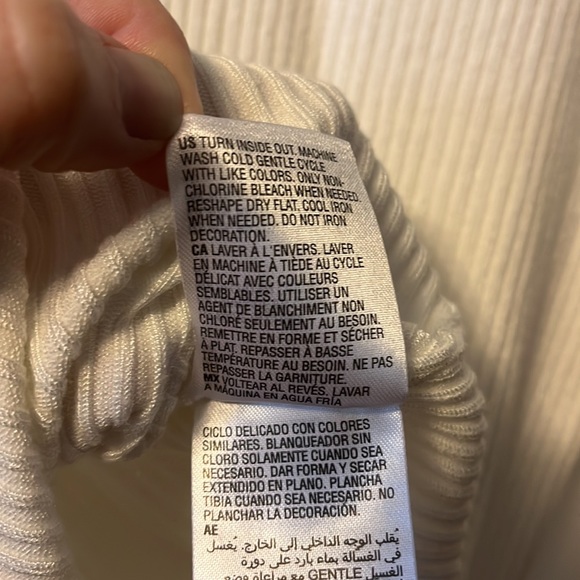 NWOT white sequin sweater from INC. - Picture 8 of 8